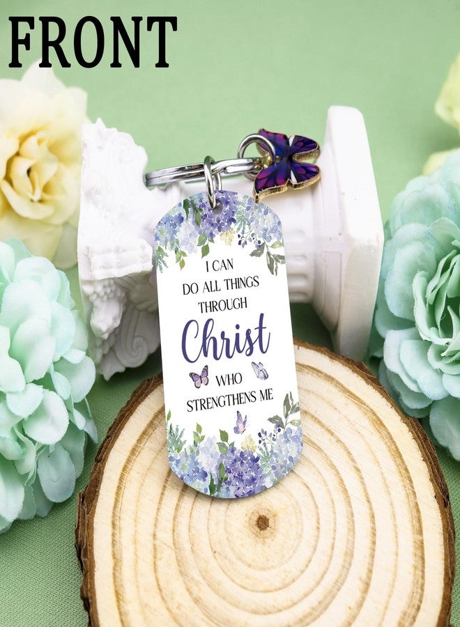 igvean Biblical Gifts Bible Verse Gifts Butterfly Keychain Spiritual Gift for Women Inspirational Christian Religious Gift for Women Friends Sister Bestie Daughter Mom Aunt Faith Based Present - Image 4
